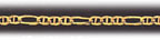 2.5MM 14K Gold Figaro Ficonucci Gold Chain