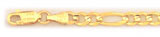 5MM 14K Yellow Gold Figaro Chain