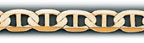 8MM 14K Gold Flat Mariner Chain