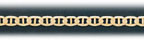 3.5MM 14Kt Gold Flat Mariner Chain