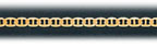 3MM 14K Gold Flat Mariner Chain