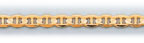 4MM 14Kt Gold Mariner Concave Gold Chain