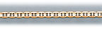 3MM 14Kt Gold Mariner Concave Chain