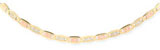 2.5MM 14K Tri Color Gold Valentino Chain