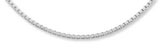 0.7MM 14K White Gold Box Chain