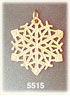 14K Gold Snowflake Pendant