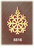 14K Gold Snowflake Charm