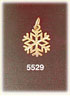 14K Gold Single Snowflake Charm