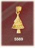 14K Gold Christmas Tree Charm