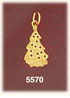 14K Gold Decorated Christmas Tree Charm