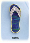 14Kt Gold Opal Flip Flop Diamond Pendant