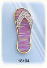14Kt Gold Pink Opal Flip Flop Diamond Pendant