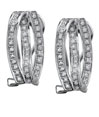 14K White Gold Diamond Earrings