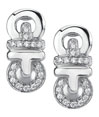 14Kt White Gold Designer Diamond Earrings