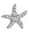 14Kt White Gold Diamond Starfish Charm