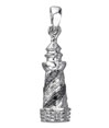 14Kt White Gold Diamond Lighthouse Charm