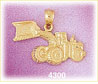 14K Yellow Gold Construction Loader Charm