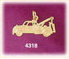 14K Yellow Gold Tow Truck Charm