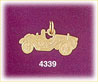 14K Yellow Gold Couple Convertible Roadster Automobile Charm
