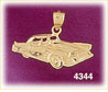 14K Yellow Gold Thunderbird Classic Car Charm