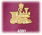 14Kt Yellow Gold Locomotive Train Charm