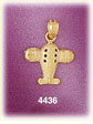 14K Yellow Gold Airplane Charm