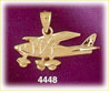 14K Yellow Gold Cessna Personal Airplane Charm