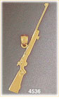 14K Yellow Gold Riffle Gun Firearm Charm