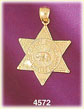 14K Yellow Gold Deputy Sheriff Police Badge Charm