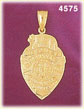 14K Yellow Gold Deputy Marshal Police Badge Charm