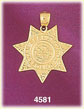 14K Yellow Gold San Fernando Police Police Badge Charm