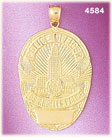 14K Yellow Gold Police Badge Los Angeles Police Charm