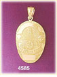 14K Yellow Gold Los Angeles Police Badge Charm