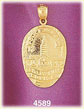14K Yellow Gold Beverly Hills Police Badge Charm