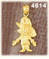 14K Yellow Gold Boy Fire Fighter Charm
