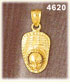 14K Yellow Gold Fireman's Hat Fire Fighting Charm