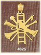 14Kt Yellow Gold Fire Fighting Tools Charm