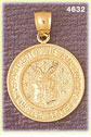 14K Yellow Gold United States Department Of Air Force Military Charm