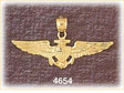 14K Yellow Gold US Coast Guard Wings Military Charm
