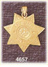 14K Yellow Gold Fresno Police Charm