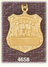 14Kt Yellow Gold Engravable Badge Charm