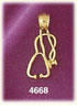 14K Yellow Gold Doctor Stethoscope Medic Charm