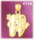 14K Yellow Gold I Love My Dentist Dental Charm