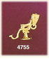 14K Yellow Gold Dentist Office Chair Dental Hygiene Medical Charm 3D