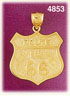 14K Yellow Gold Route US 66 Travel Road Sign Charm