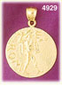 14K Yellow Gold Roman Coin Charm