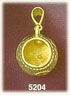 14K Yellow Gold Native American Indian Pottery Western Charm 3D