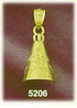 14K Yellow Gold Teepee Native American Indian Western Charm