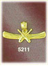 14K Yellow Gold Canoe w/Oars Western Charm