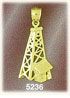 14K Yellow Gold Oil Rig Western Charm